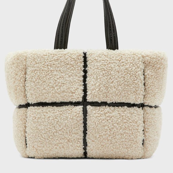 Bags New Sherpa Patent Vinyl Large Tote Bag Poshmark